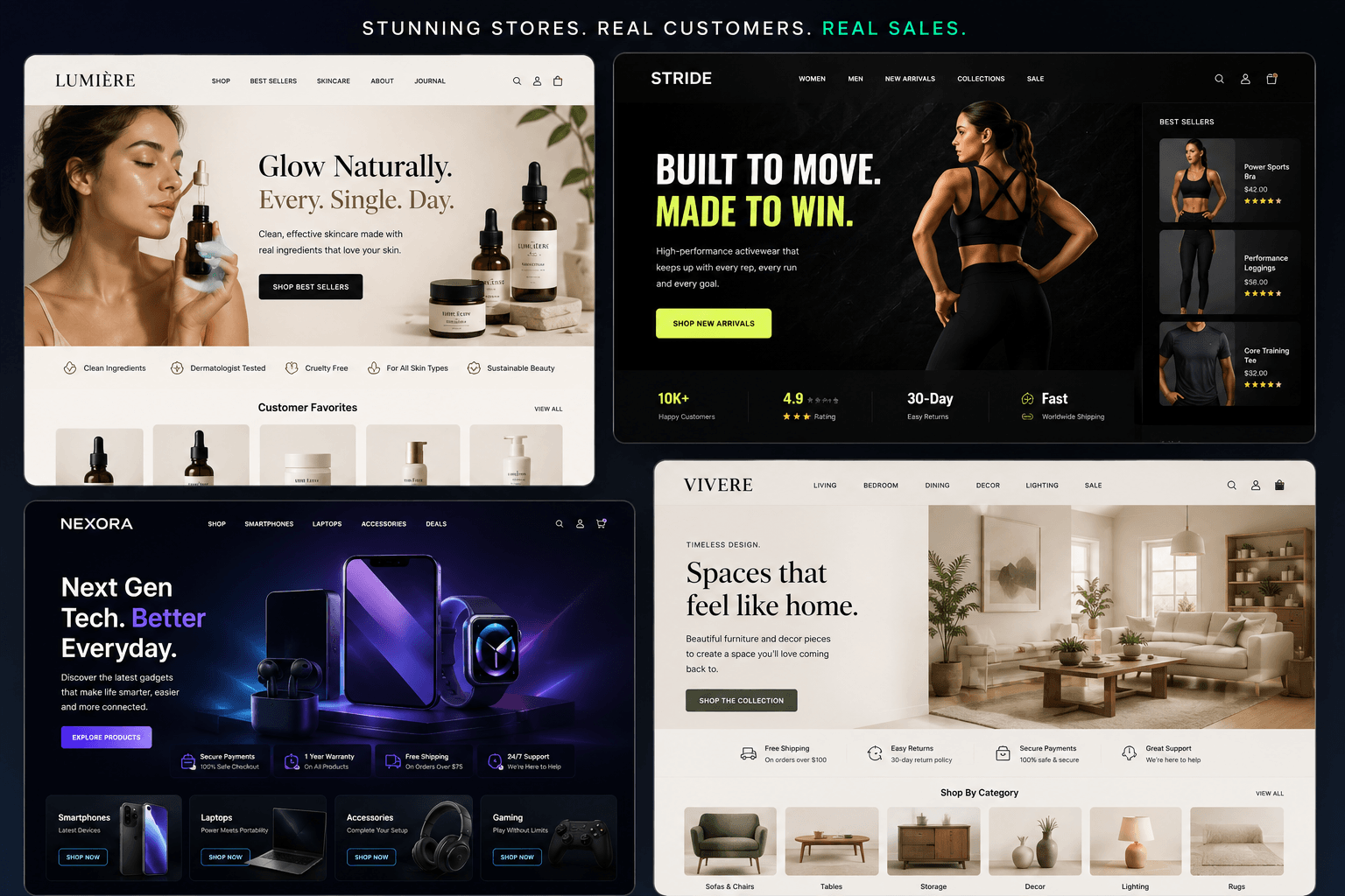 Premium ecommerce store design examples